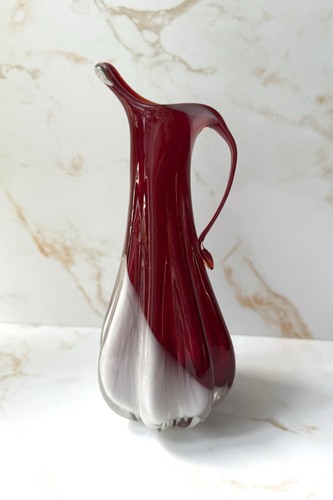 Vintage ruby red opaline - &,