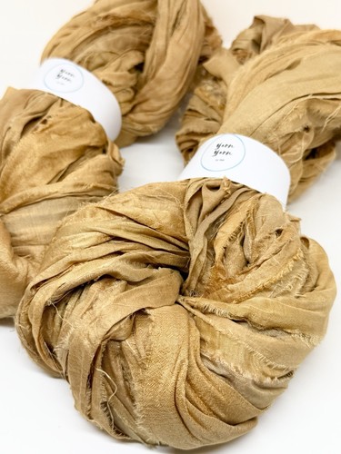 Recycled sari silk ribbon - recycled,