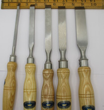 5 x Crown Registered Sheffield Mortise Chisel  5.5mm - 26mm