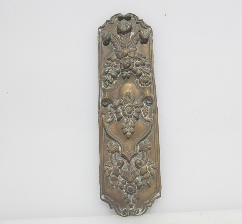 Victorian brass finger plate - finger,