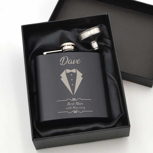 Personalised wedding hip flask - wedding,