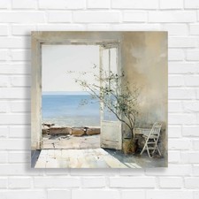 Coastal Window Serene Beach