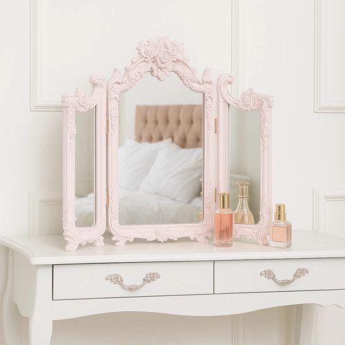 Small pink ornate rose triple - pink,