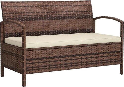 Outsunny garden storage bench - outsunny,