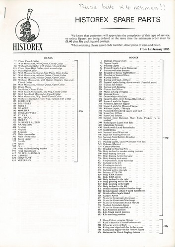Vintage historex spare parts - historex,