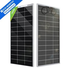 195W 12V Bifacial Solar Panel Glass Solar Panel Monocrystalline for Solar Panel Kit