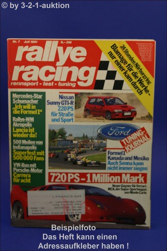 Rally racing mca - racing, 7/91