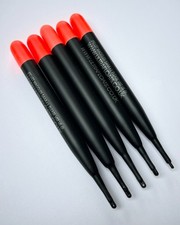 5 Pack Ultra Fishing Pellet Waggler Floats 4.5" (11.5cm) 5AAA+ British Made Red