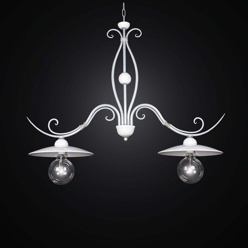 Iron and ceramic white - white, shabby