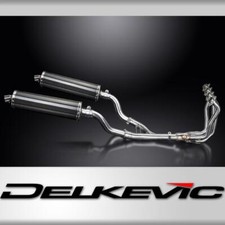 KAWASAKI Z1000SX Z1000 2010> FULL EXHAUST SYSTEM 450mm CARBON OVAL SILENCERS