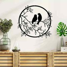 Black Metal Bird Wall Art Bird