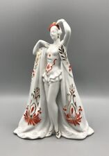 Art Deco Porcelain Figurine Perfume Burner Vintage Antique 1930 Woman HTF Night Light