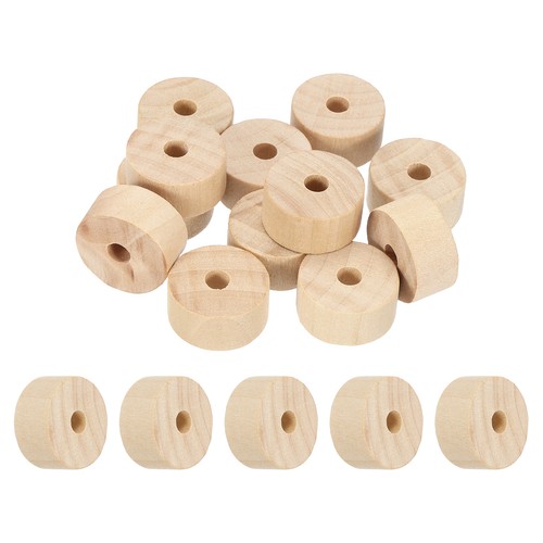 Slab wooden wheels - wooden, 0.79"