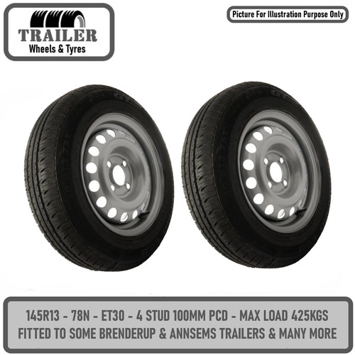 Trailer wheel rim - wheel, tyre