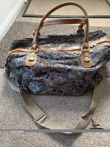 Vintage tapestry carpet bag 2 - vintage,