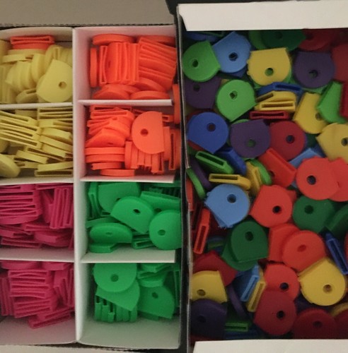 Assorted coloured key - assorted,