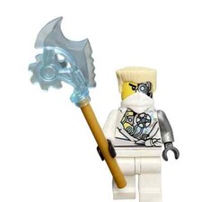 MOC Lego Minifig Figurine: Ninjago Techno Zane Dressing Gown With Falcon