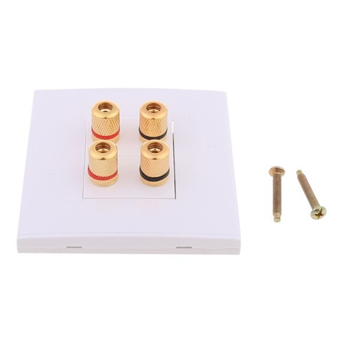 Speaker wall plate banana jack - plate,