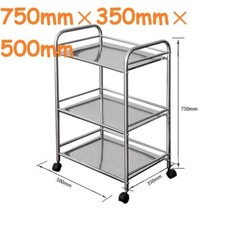 Heavy Duty Metal 3 Tier Side Trolley Cart Shelf Rack Beauty Salon BBQ Hotpot 
