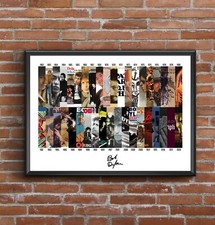 Bob Dylan - Discography - Multi Album Art Poster Print - Great Christmas Gift
