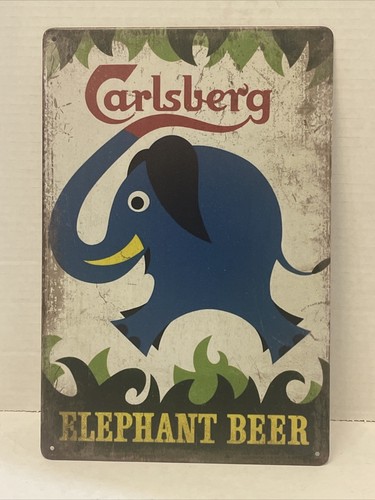 Carlsberg beer sign tin metal - sign,