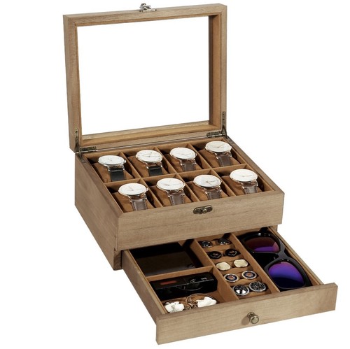 Wooden watch box - watch,