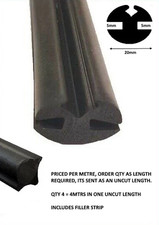Rubber Window Glazing Seal 5mm