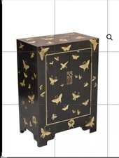 Butterfly Chinoiserie Lacquered Cabinet