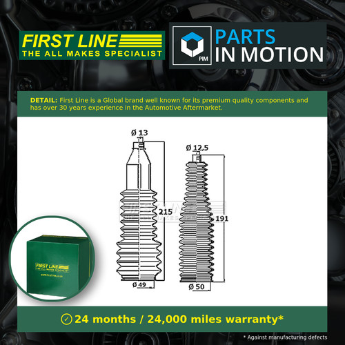 Steering rack boot fits smart - steering,