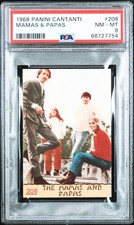 Mamas & Papas 1968 Panini Cantanti #208 PSA 8