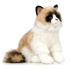 Ragdoll Cat Plush Soft Toy Kitten Teddy. 10 year guarantee. Animal Gift. 25cmH