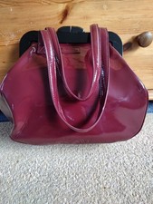 Lulu Guinness Burgundy Patent