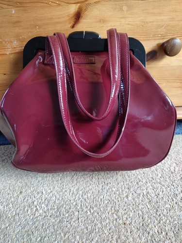 Lulu guinness burgundy patent - lulu,