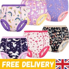 Reusable Purple Waterproof Potty Training Pants, Leak-Proof for Ages 1-6, 6-Pack