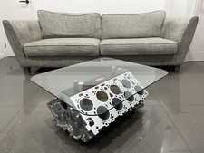Bugatti W16 Engine Block Coffee Table. V8 V12 F1 Mancave Veyron Chiron