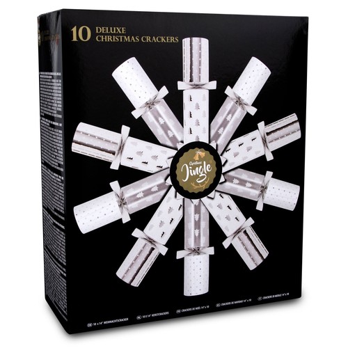 Christmas crackers silver - christmas,