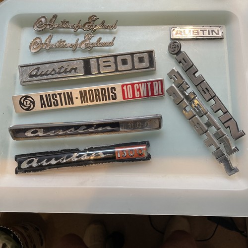 Austin morris mini badges - austin, mg