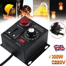 UK AC 220V 4000W Variable Voltage Regulator Speed Motor Fan Control Controller Q