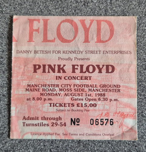 Used concert ticket pink - concert,