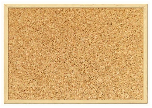 Natural cork pin notice - cork, board