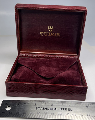Tudor inner burgundy watch box - tudor,