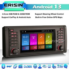32GB Android 13 Car Stereo DAB+CarPlay DSP TNT GPS for BMW 5 Series E39 X5 E53 M5