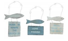 NAUTICAL WOODEN HANGING PLAQUE