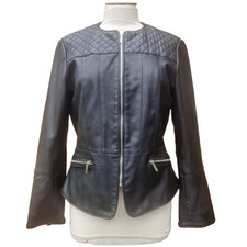 Zara Black Faux Leather Jacket