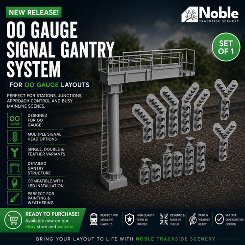 Signal gantry aspect heads - -,