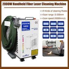 2000W Handheld Fiber Laser Cleaning Machine For Rust Oil Paint Removal Mental
