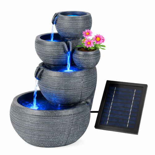 Solar cascading fountain - solar,