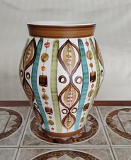 Vintage Retro Langley Pottery Soraya Large 10" Vase Glyn Colledge Mid Century 