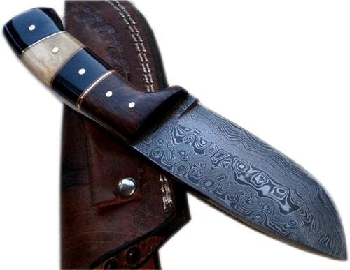 Damascus steel knife handmade - steel,