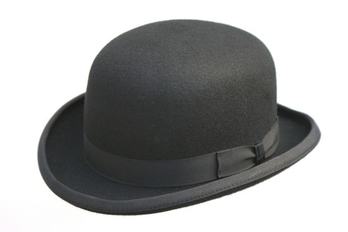 Quality black bowler - black,